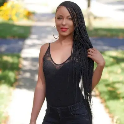 Side braid Senegalese Twist