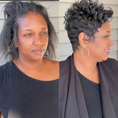 Natural Wavy Pixie for Black Women