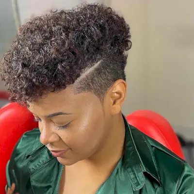 edgy undercut with a shaved design