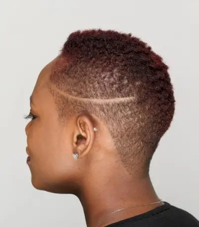 Modern Buzz Cut for Black Ladies