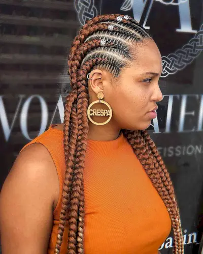 Stunning Ghana Braids Protective Hairstyle