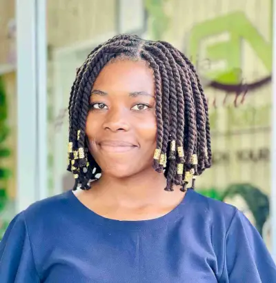 Protective Thread Twist Bob for Black Women