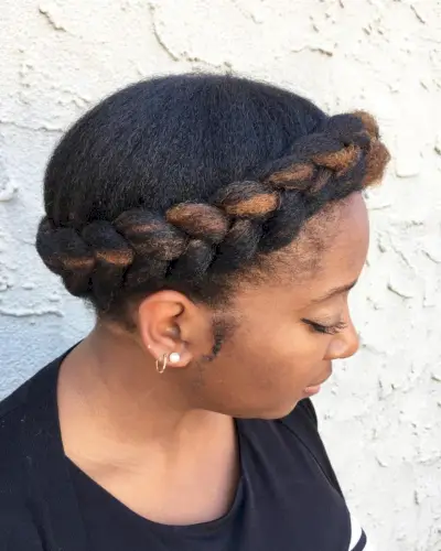 protective halo braid style