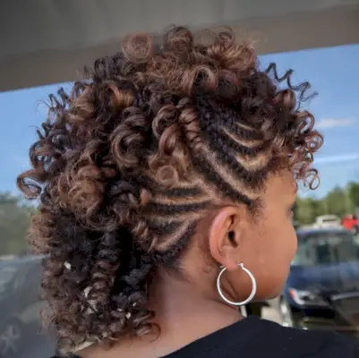 protective faux hawk locs