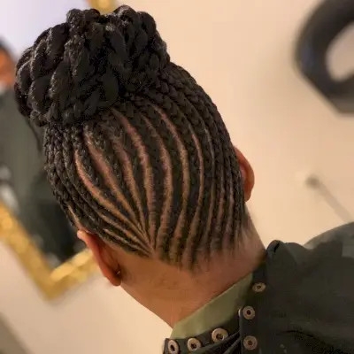 cornrow protective hairstyle