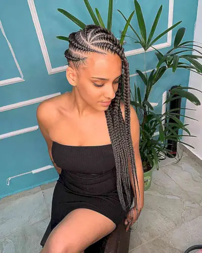 Protective Very Long Lemonade Braids