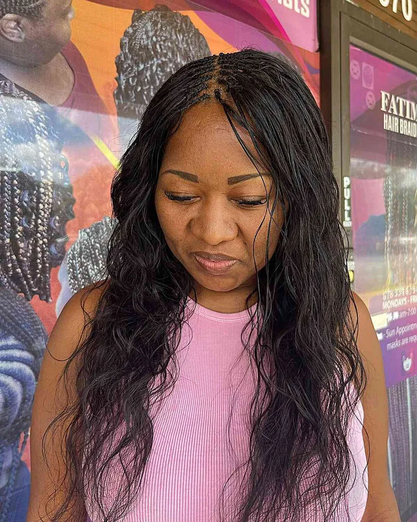 Taljelængde Super Mini Micro fletninger' title=