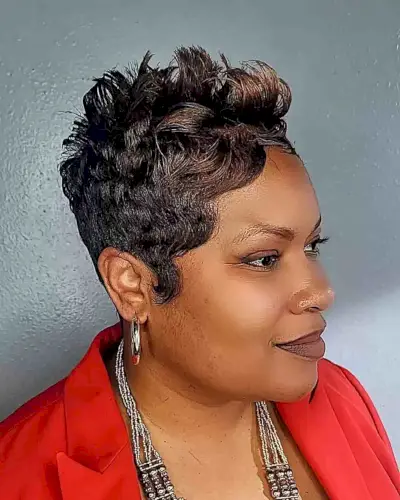 Short and Sweet Weave Pixie for Black Women