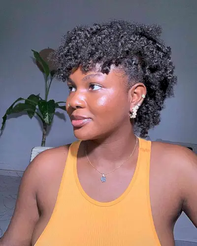 Mohawk Weave Hairstyle with Curls