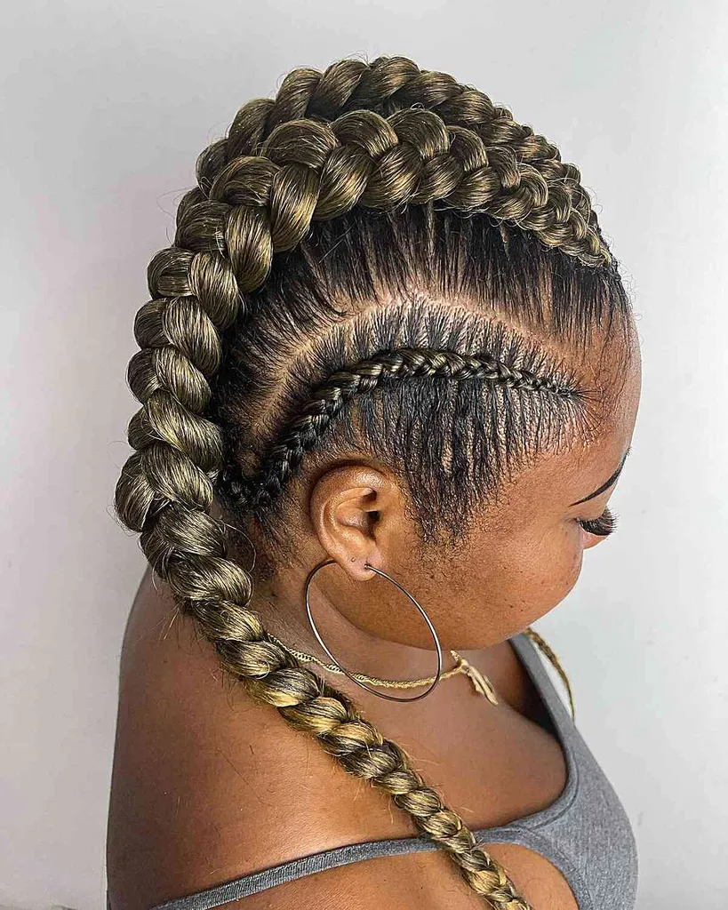 Gudinnan flätor i en fisksvans' title=