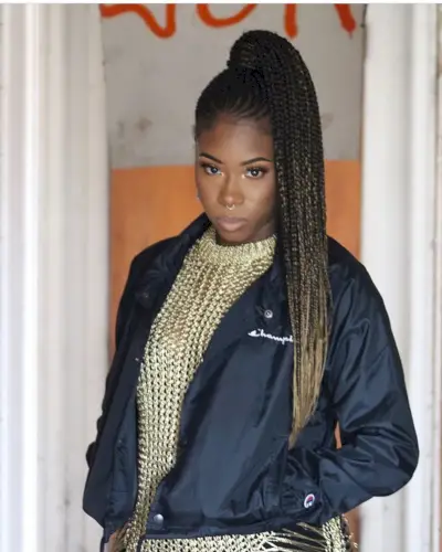Ghana braids with ombre hair