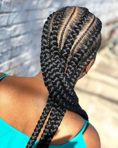 Popular big ghana braids