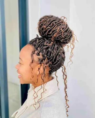 Balayage River Faux Locs for Black Women