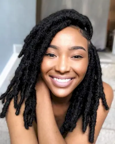 Cute Short faux locs