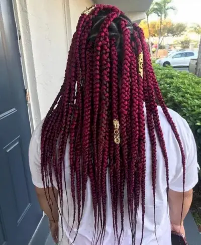 Triangle Box Braids