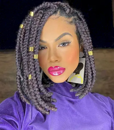 Jumbo Asymmetrical Lob Box Braids