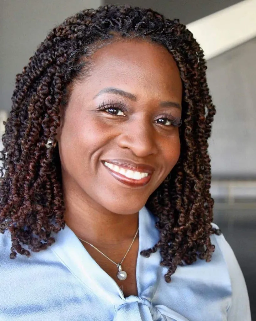 Słodkie Kinky Twists na szydełkowych włosach' title=