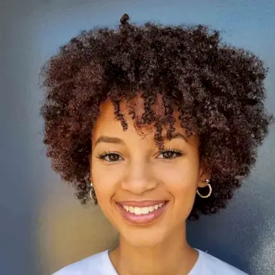 Natural Ear-Length Tendrils with Bangs