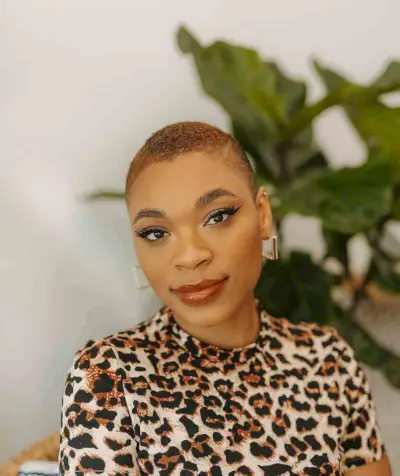 Short Natural Low-Maintenance Buzz Cut for Women