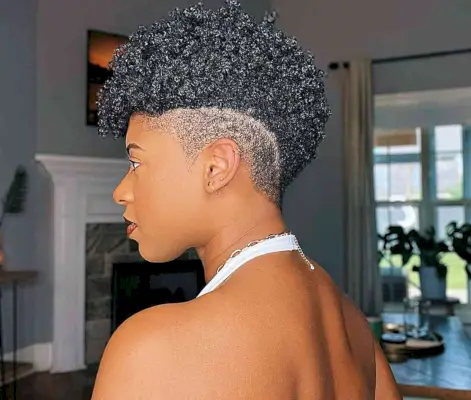Naturally short type 4 hair