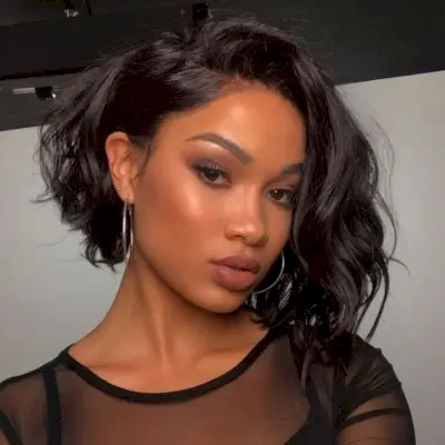 short sew in bob haircut