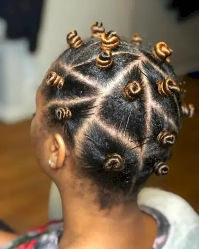 Cute Bantu Knots