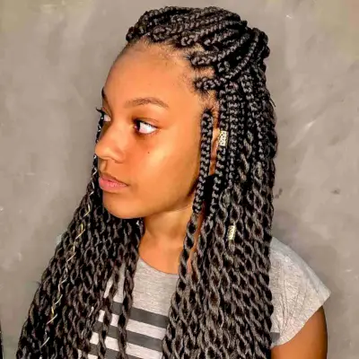 Half Up Braids and Twists