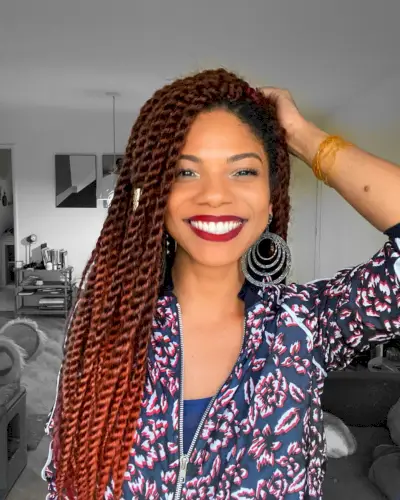 Unique mambo twist braids