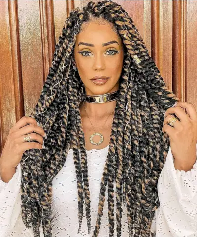 Stunning Twist Senegalese Braids for Black Ladies