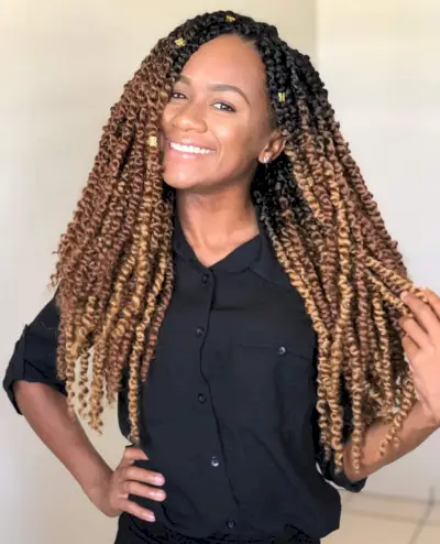 Superb blonde twist braids for black women