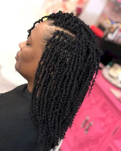 Luscious spring twist braids