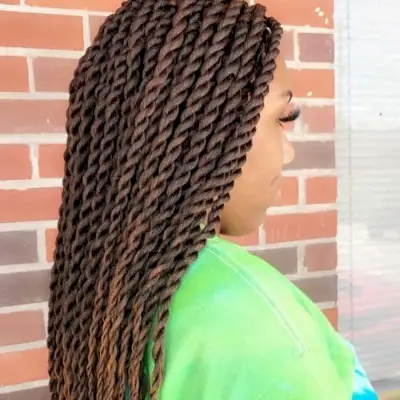 Beautiful big twisted braids
