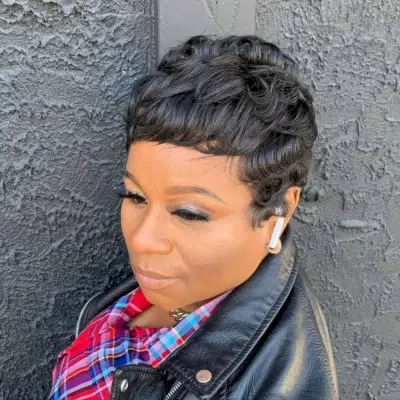 Pixie with Layers for a Black Woman
