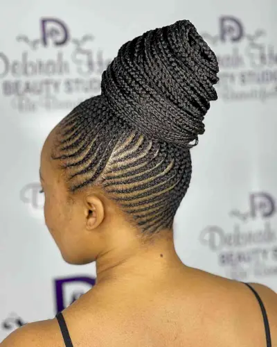 High and Large Bun for Very Long Braids