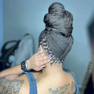 Box-Braided Crisscross Bun