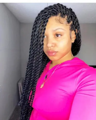 Stylish large havana twist