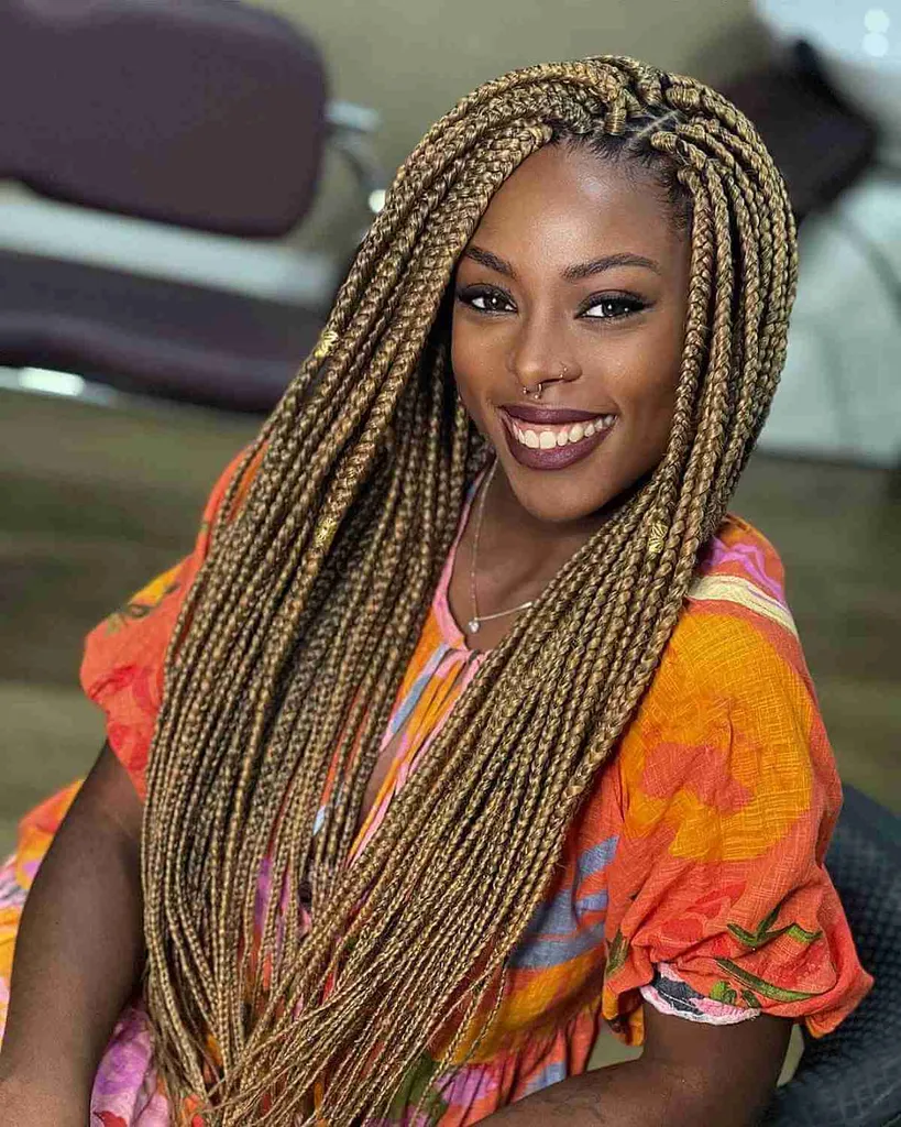 Die 24 heißesten blonden Box Braids für 2025