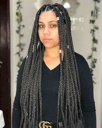 Long Poetic Justice Braids with Cuffs