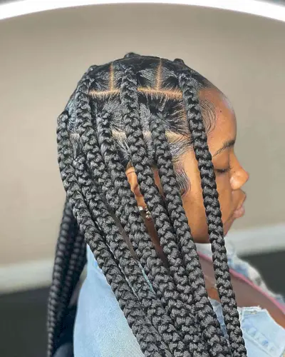Large and Sleek Poetic Justice Box Braids