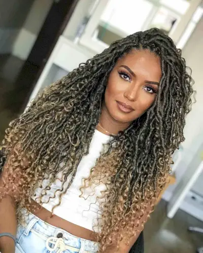 Sweet Crochet Box Braids with Curly Ends