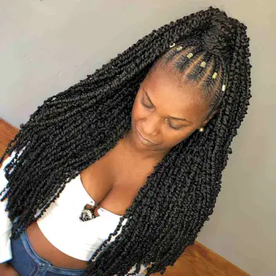 Very Long Crochet Braids for Black Ladies