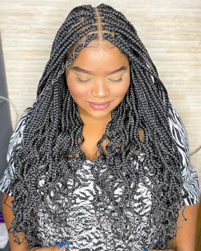 Black Box Braids with Wavy Ends