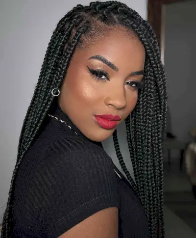 Small box braids for black women