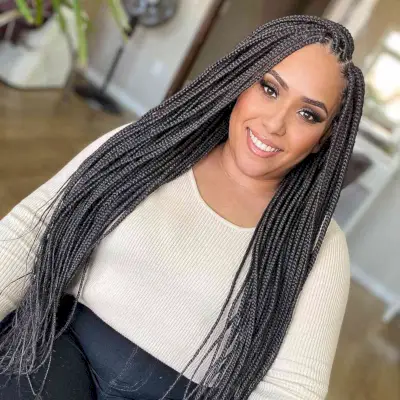 Extra Long Box Braids for Black Ladies