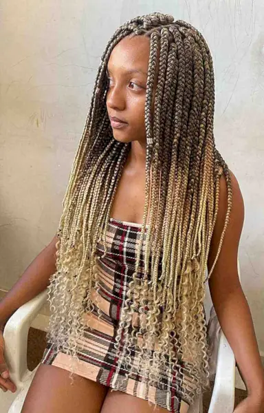 Ombre Box Braids