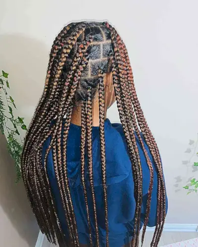 Long Neat Box Braids