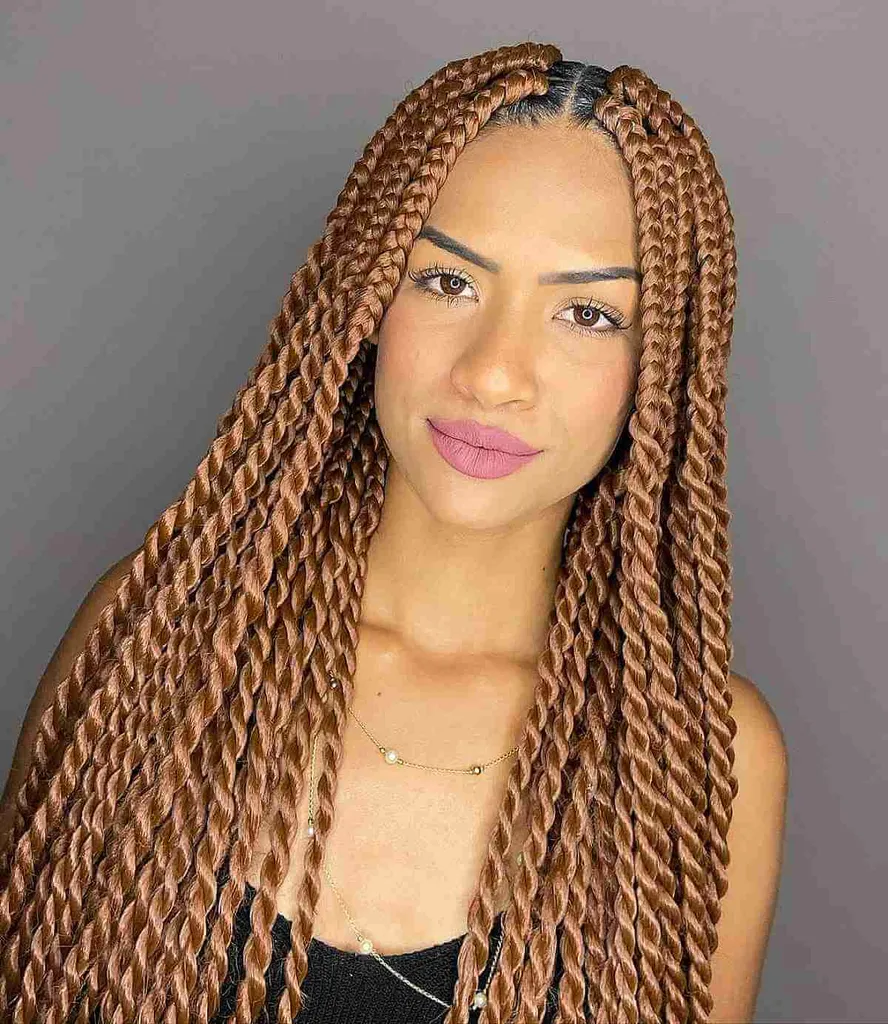 Box-gevlochten jumbo-twists' title=