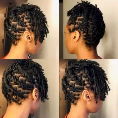 Everyday short micro braids