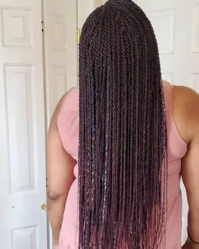 Low-maintenance micro twist braids