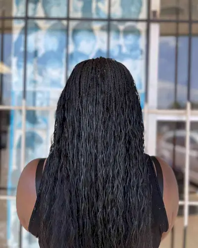 Long-Length Textured Micro Braids and Waves